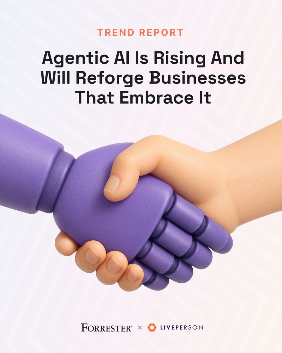 Go beyond #AIAgents and understand the #AgenticAI systems that make them possible. 🤖

Explore current use cases and learn what sets an agentic AI framework apart from traditional AI models in <a href="/forrester/">Forrester</a>'s trend report: bit.ly/43ZU8gk
