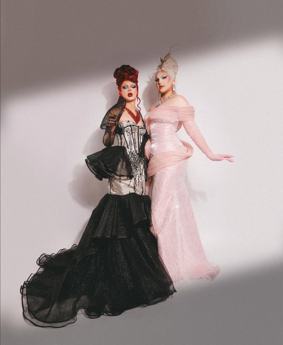 Drag_Crave's tweet photo. La Niña Delantro &amp; Chloe Vittu look exquisite for the 2025 Festival Internacional de Cine en Guadalajara (FICG) in Guadalajara, Mexico. https://t.co/oDUxYEpAc4