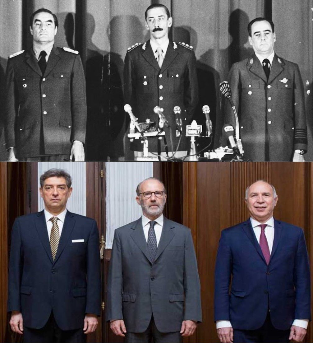 Eric Calcagno (@ericcalcagno) on Twitter photo Cristina habló del partido judicial que reemplazó al partido militar como obstáculo para cualquier proyecto nacional y popular. Les dejo una imagen, que como siempre vale más que mil palabras. ¿Diferentes métodos? Mismos objetivos. 
<a href="/CFKArgentina/">Cristina Kirchner</a>
<a href="/aliciakirchner/">AK</a>
#JuecesCorruptos Cristina habló del partido judicial que reemplazó al partido militar como obstáculo para cualquier proyecto nacional y popular. Les dejo una imagen, que como siempre vale más que mil palabras. ¿Diferentes métodos? Mismos objetivos. 
<a href="/CFKArgentina/">Cristina Kirchner</a>
<a href="/aliciakirchner/">AK</a>
#JuecesCorruptos