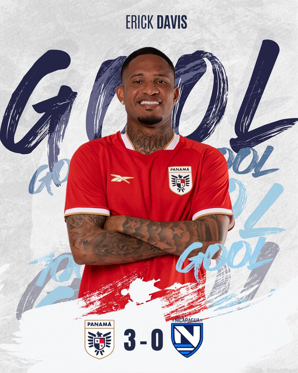 FEPAFUT (@fepafut) on Twitter photo ¡GOOOOOOOOOOOOOOOOOOL ⚽️⚽️⚽️⚽️⚽️⚽️⚽️!
Gran centro por derecha que bien aprovecha Eric Davis para rematar de cabeza y anotar el tercero para #PanamáMayor🇵🇦
⏱️9️⃣3️⃣’ de partido.
🇵🇦 3-0 🇳🇮
🏟️ Rommel Fernández
📺 <a href="/tvmaxdeportes/">TVMAX Deportes</a> y <a href="/deportes_rpc/">Deportes RPC</a>
#MásPanameñosQueNunca🇵🇦 ¡GOOOOOOOOOOOOOOOOOOL ⚽️⚽️⚽️⚽️⚽️⚽️⚽️!
Gran centro por derecha que bien aprovecha Eric Davis para rematar de cabeza y anotar el tercero para #PanamáMayor🇵🇦
⏱️9️⃣3️⃣’ de partido.
🇵🇦 3-0 🇳🇮
🏟️ Rommel Fernández
📺 <a href="/tvmaxdeportes/">TVMAX Deportes</a> y <a href="/deportes_rpc/">Deportes RPC</a>
#MásPanameñosQueNunca🇵🇦
