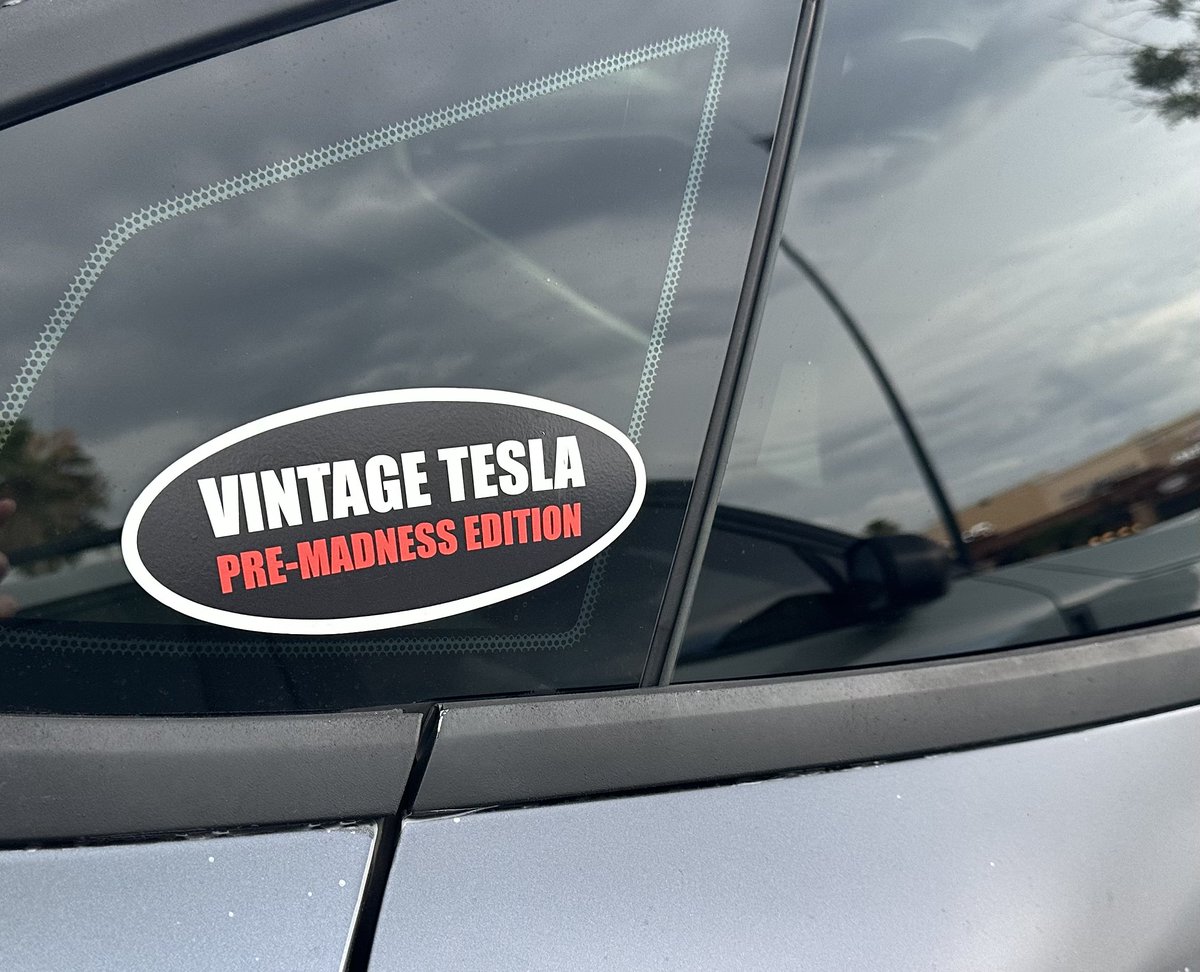 A must have sticker for a Tesla.