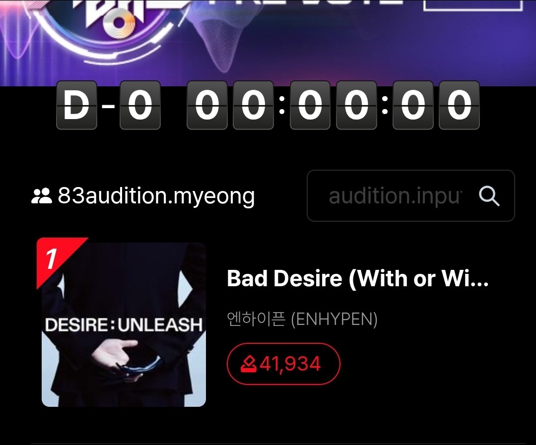 BADDDD DESIREEE FIRST WINNN!!  🙏