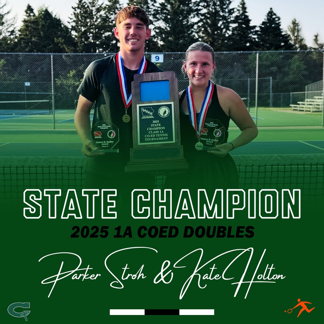 Iowa High School Tennis (@iowahstennis) on Twitter photo 2025 1A CoEd Doubles Champions - Parker Stroh/Kate Holton - Columbus Catholic
<a href="/CBUS_Activities/">The Shipyard</a> | #iahstennis 2025 1A CoEd Doubles Champions - Parker Stroh/Kate Holton - Columbus Catholic
<a href="/CBUS_Activities/">The Shipyard</a> | #iahstennis