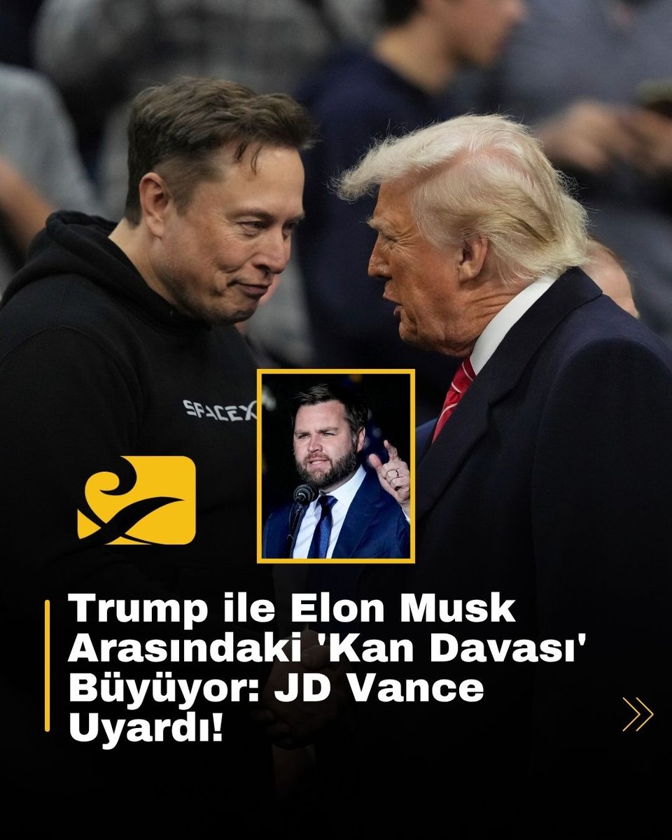 ⚡ Trump – Musk kavgası kızışıyor!

alaturka.com/trump-elon-mus…

Başkan Yardımcısı JD Vance: “Bu Elon için iyi bitmeyecek.”

Sizce bu savaşın kazananı olur mu?

#Trump #ElonMusk