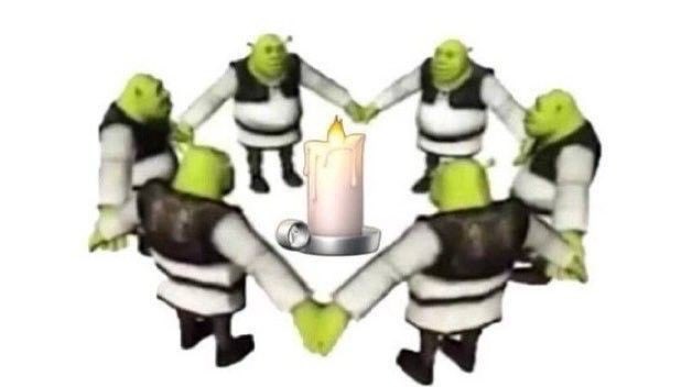 Praying circle:

                    🕯        🕯 
           🕯                           🕯
                      TURN
       🕯            LIVE            🕯
                          ON
           🕯                            🕯
                    🕯         🕯