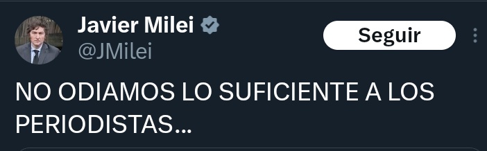 ProfetaArgen's tweet photo. Cualquier ataque a canales de televisión y periodistas es culpa del presidente de la Nación https://t.co/XeWFQt3F0u