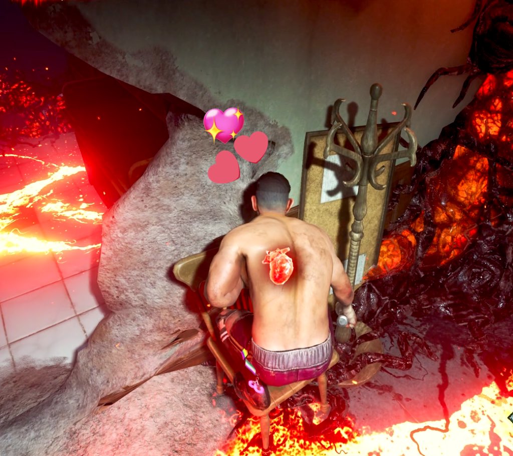 Free chair dances in RPD 💖 rumour has it if you smack his booty you get X69% BloodPoints #deadbydaylight #residentevil