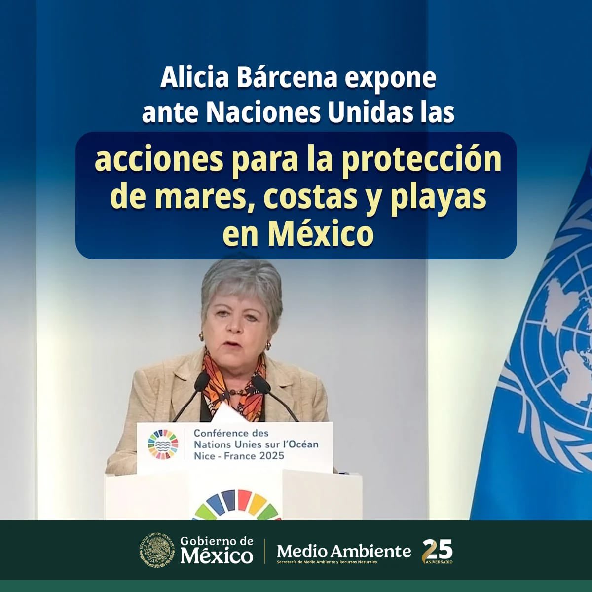 SEMARNAT México (@semarnat_mx) on Twitter photo 📄 #COMUNICADO | <a href="/aliciabarcena/">Alicia Bárcena</a> expone ante Naciones Unidas las acciones para la protección de mares, costas y playas en México.
➡️ bit.ly/4kUBKNf
#SomosMedioAmbiente 📄 #COMUNICADO | <a href="/aliciabarcena/">Alicia Bárcena</a> expone ante Naciones Unidas las acciones para la protección de mares, costas y playas en México.
➡️ bit.ly/4kUBKNf
#SomosMedioAmbiente