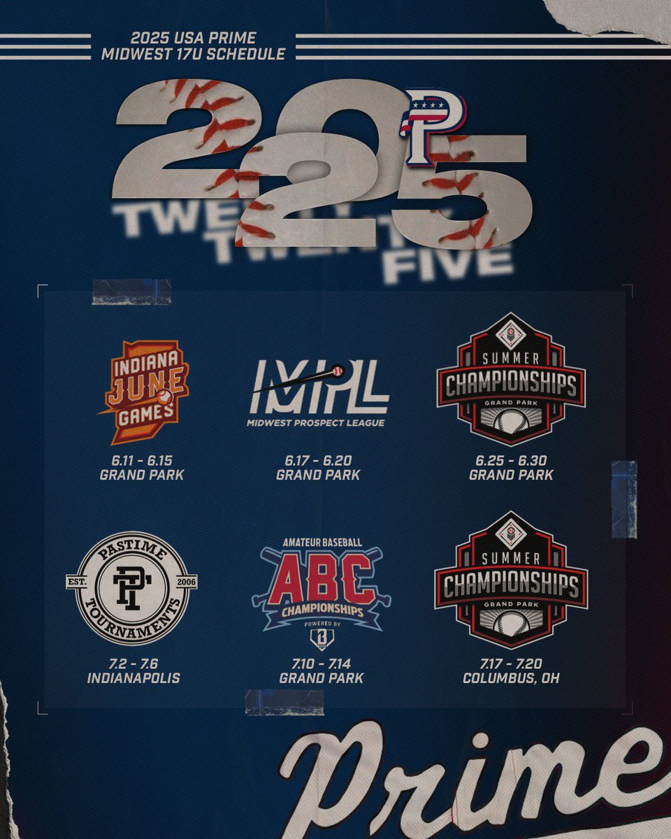 USAPrimeIN2026's tweet image. Ready to be kick off our season tomorrow! Here is where to find us this summer! @PrimeIndiana