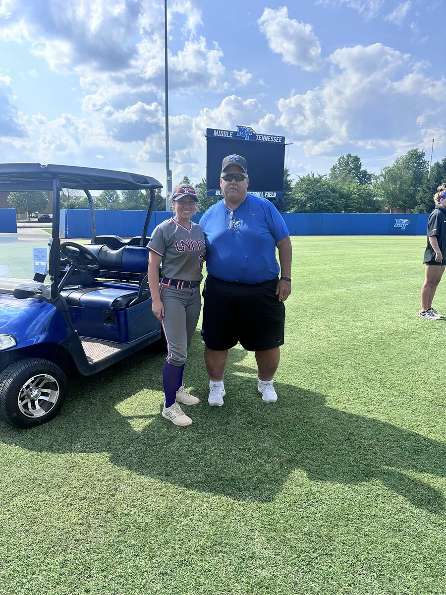 LilyHester2027's tweet photo. I had an awesome day @MT_Softball  camp! I took away some great outfield drills and tips! I also loved getting to see an old teammate @EmmyMcAdams2027. Thank you to all of MTSU coaching staff for having me. @JBMTSUsoftball @Bbrentz7 @GretchenMead27 @UnityPirillo https://t.co/2cTn2OSljN