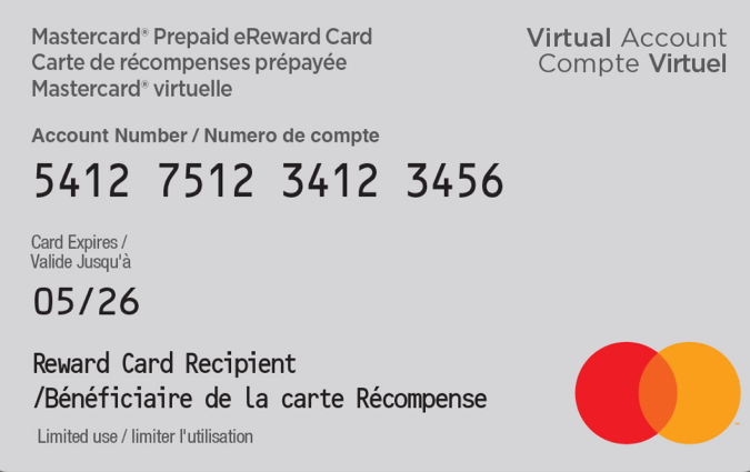 I just received Mastercard® Prepaid eReward Card, 12 Month Expiration CA$100 Gift Card from hsends via Throne. Thank you! throne.com/beesoup7 #Wishlist #Throne