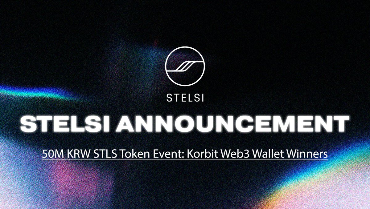 stelsiofficial's tweet photo. 🌟 50M KRW STLS Token Event: Korbit Web3 Wallet Winners Announced! 🚀
🎉Huge thanks to everyone who joined the STLS &amp; @Korbit_exchange  airdrop extravaganza! 
👀Check the winner list and dive into the true Web3 world!👉https://t.co/eFaKnOoFhs

#STLS #Web3 #architecture #IP https://t.co/91achOSTOQ