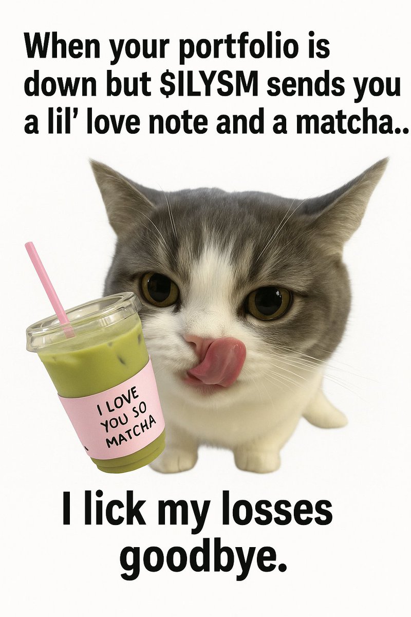 quiet_flow_cap's tweet photo. "I lick my losses goodbye" - $ILYSM https://t.co/88kA6ylnFA