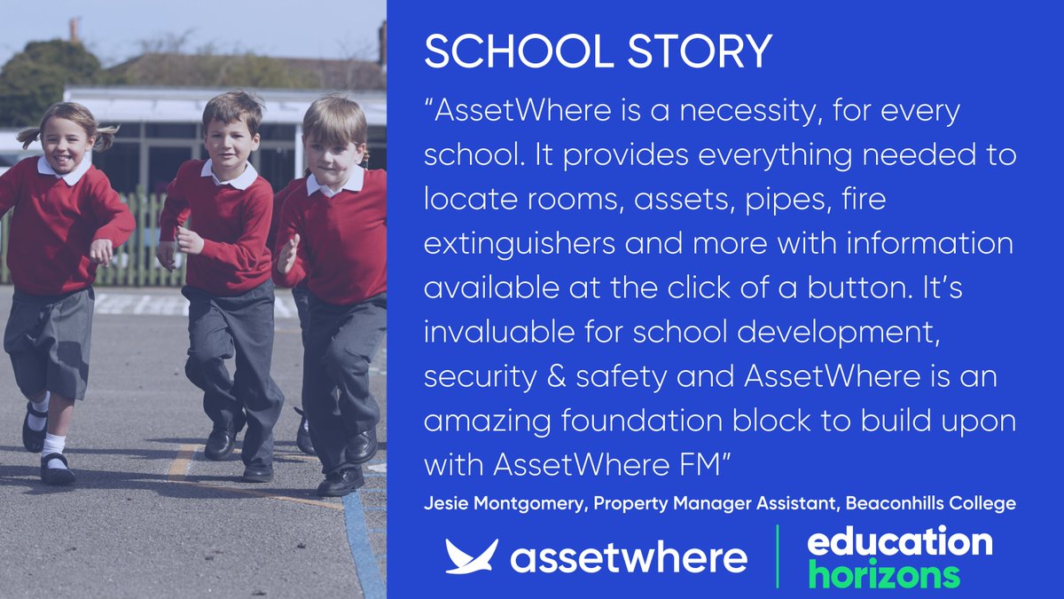 Education Horizons (@edhorizons) on Twitter photo When you have 3,500 students, 500 staff & a sprawling campus to manage, visibility matters. That’s why <a href="/Beaconhills/">Beaconhills College</a> College relies on AssetWhere to map & manage every room, asset, pipe & extinguisher across their grounds: educationhorizons.com/case-studies/b…
#edtech #school #education When you have 3,500 students, 500 staff & a sprawling campus to manage, visibility matters. That’s why <a href="/Beaconhills/">Beaconhills College</a> College relies on AssetWhere to map & manage every room, asset, pipe & extinguisher across their grounds: educationhorizons.com/case-studies/b…
#edtech #school #education