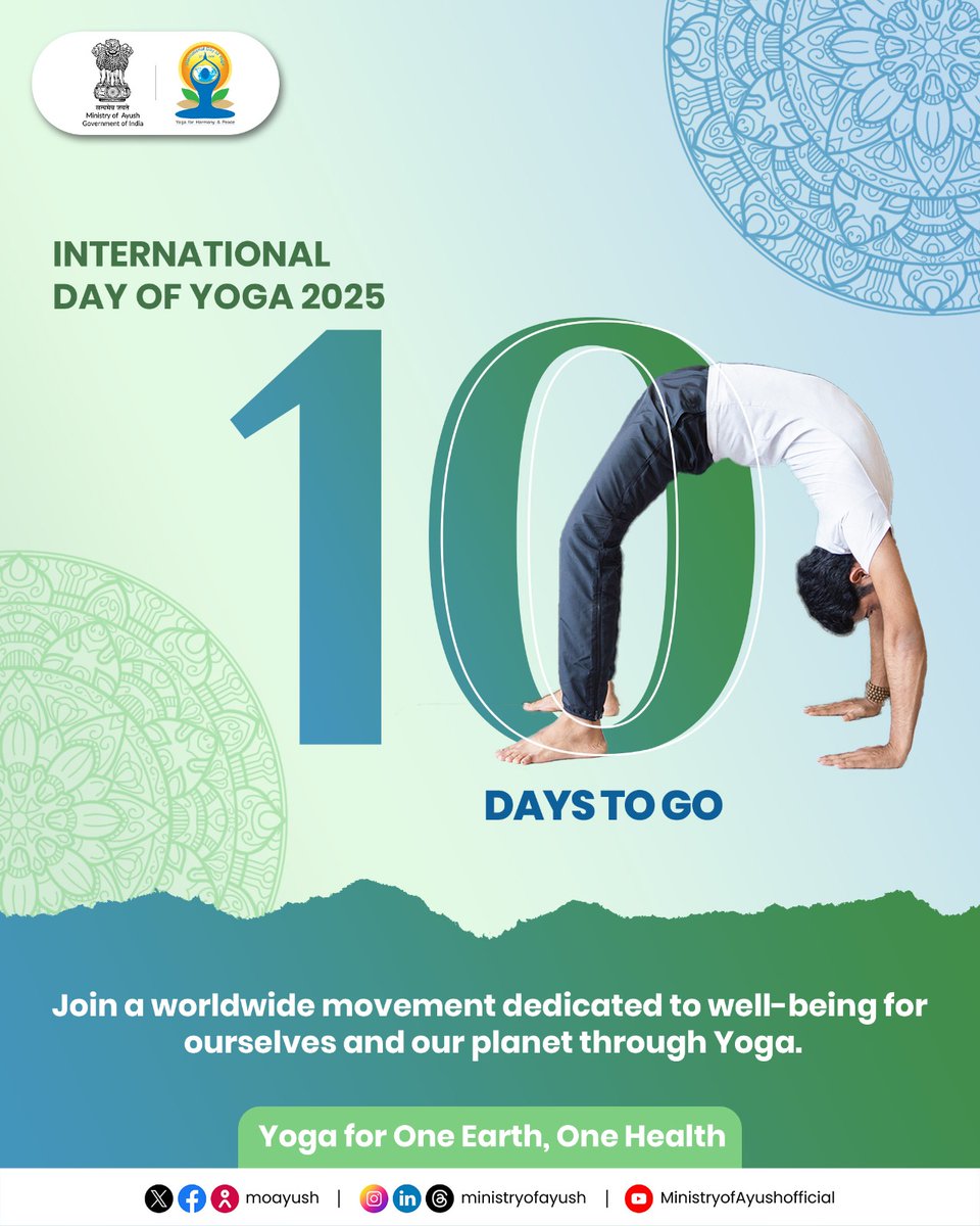 insa_academy's tweet image. Excitement is building for International Day of Yoga 2025 With just few days remaining, let's prepare to commemorate this transformative day of well-being and harmony. Are you all set for June 21st?
