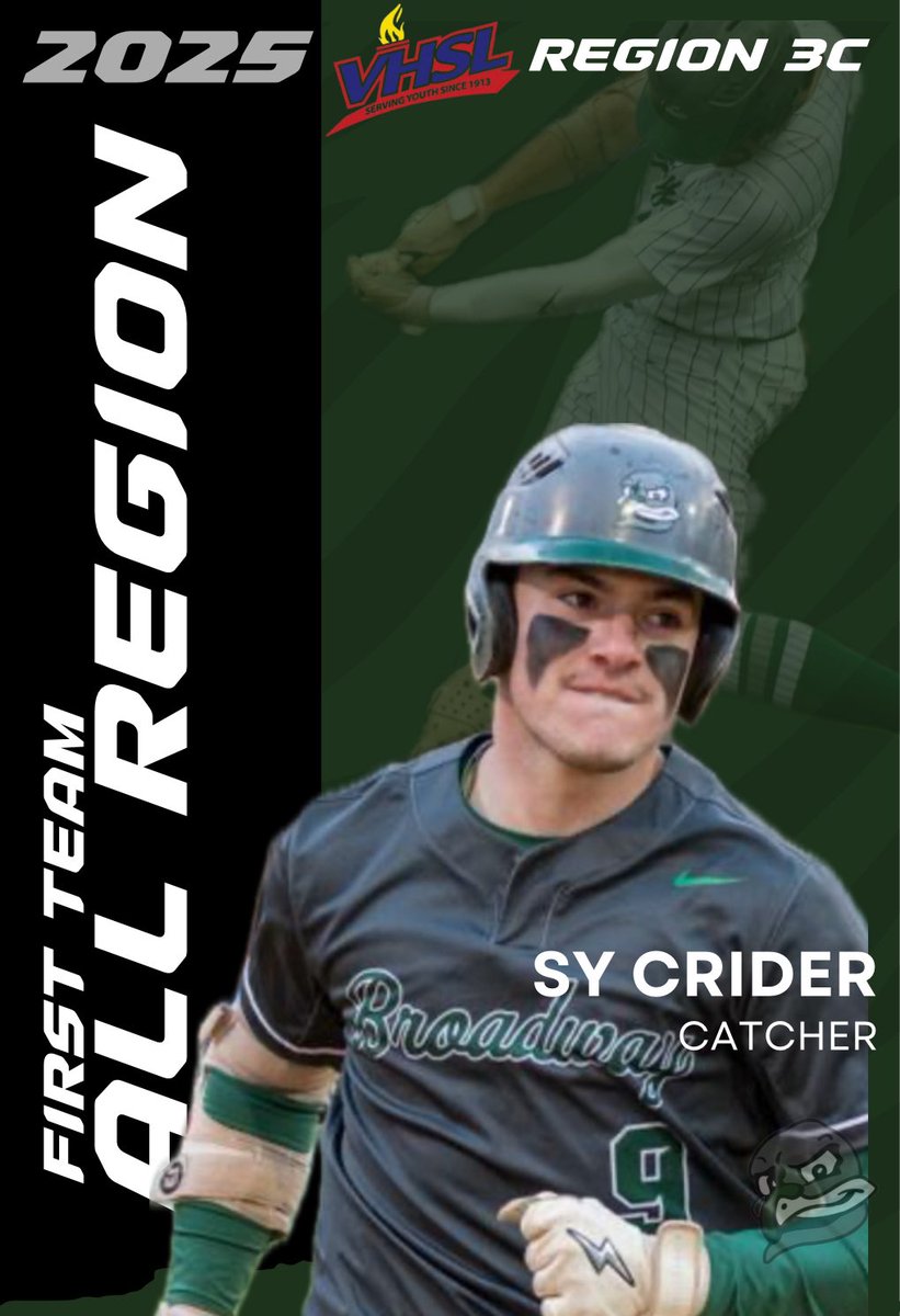 ↘️Congratulations to our Senior Catcher,  Sy Crider(<a href="/SyCrider2025/">Josiah Crider</a>), on his First Team All Region 3C selection‼️