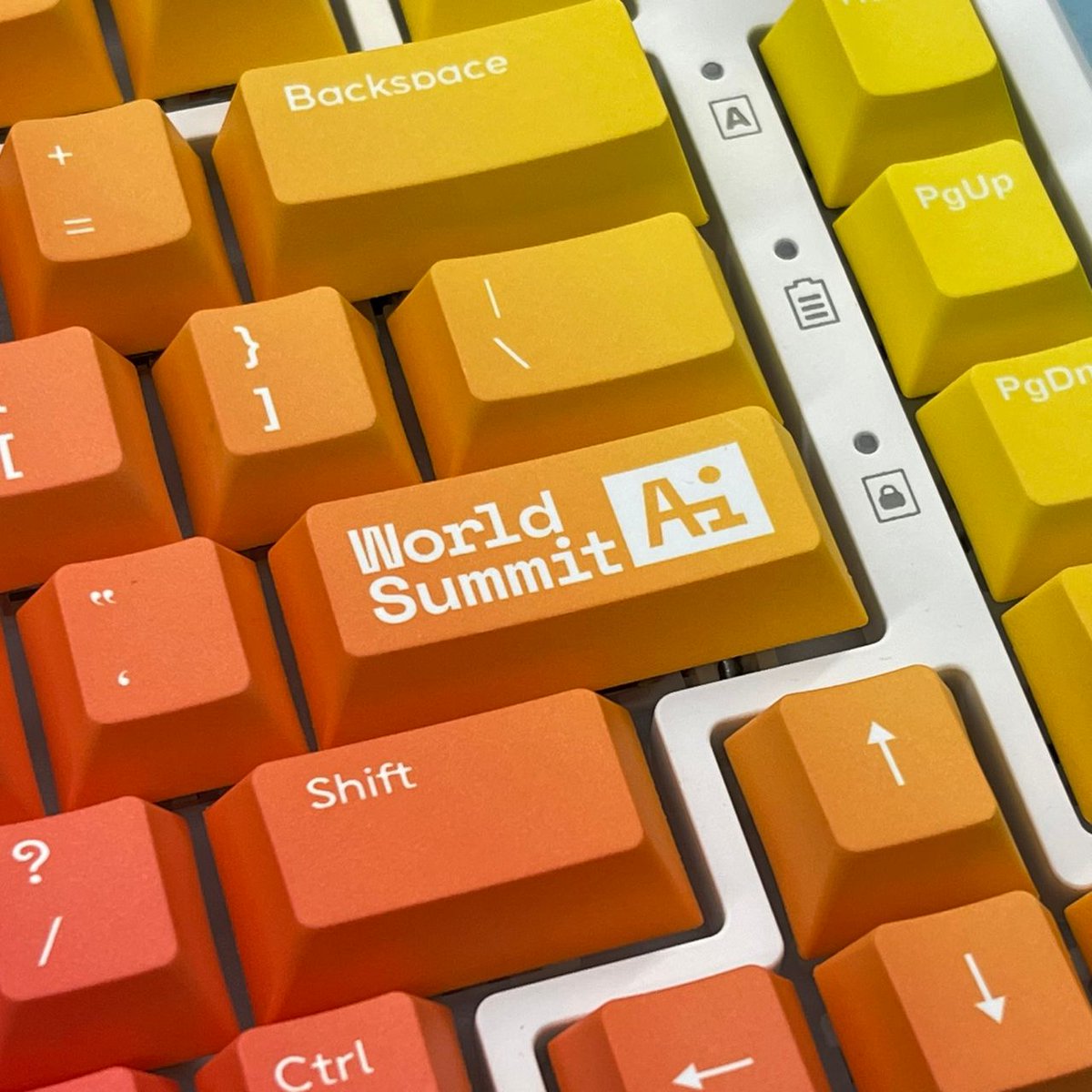 goblintechkeys's tweet image. THE AI BRAINS ARE COMING 🔥🔥
Custom keyboard for World Summit AI — gradient keycaps, bold branding, and serious personality.
They&apos;re not just smart — they click fast. 💻🧠
#goblintechkeys #WSAI #mechanicalkeyboard #customkeyboard #AIconference #mechkeys