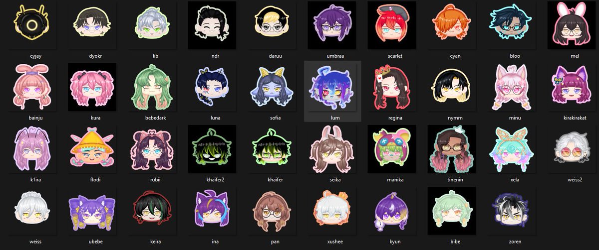 final count:  36 vtubers
39 designs

good luck sa gacha

pogus champus