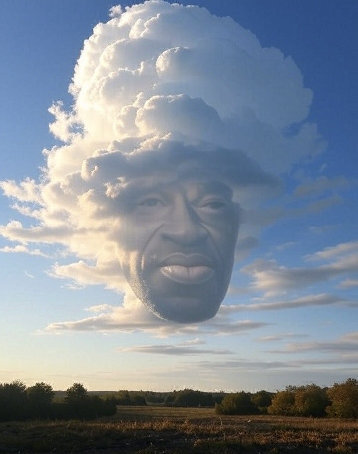 We must all look up to the sky and summon St. Floyd of Fentanyl to lead the misfit rioters off the streets and back to their government subsidized housing.