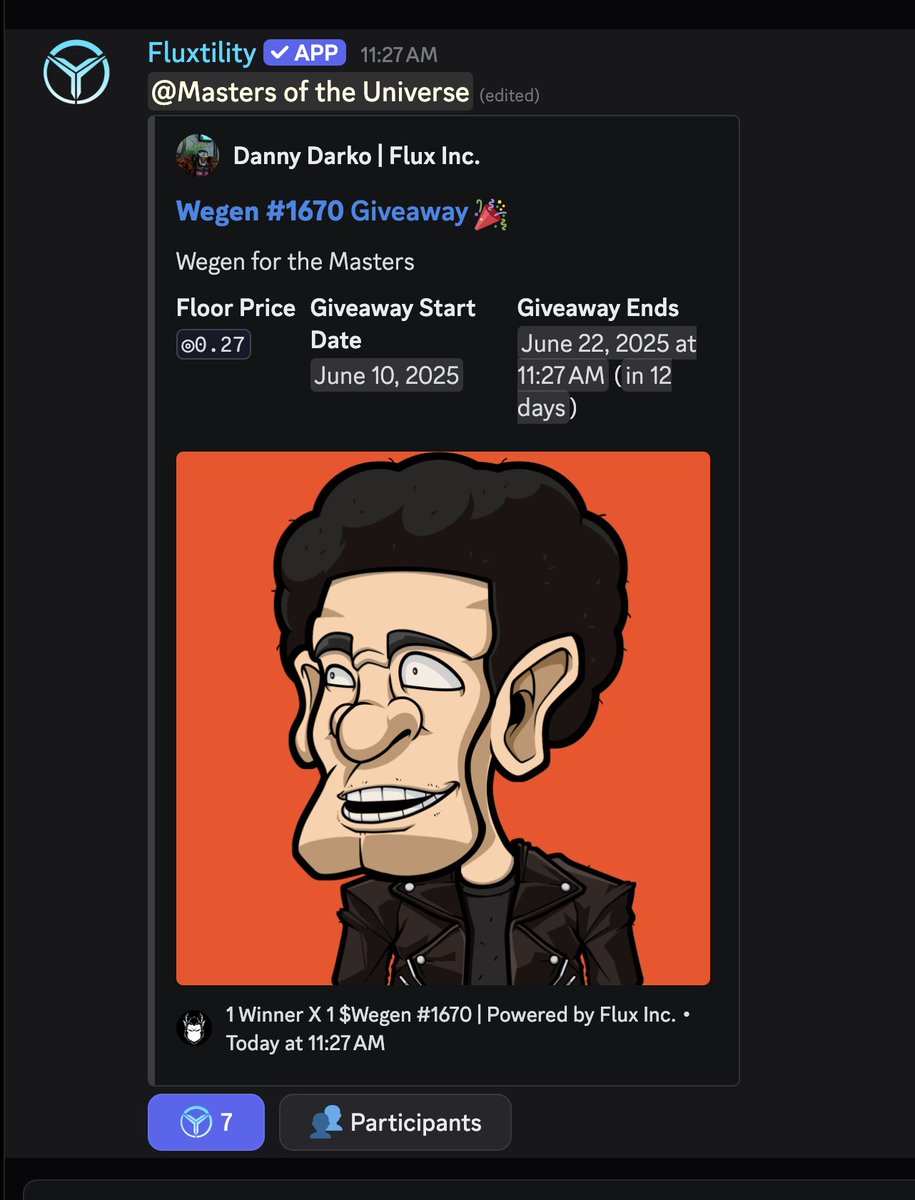 Whale Giveaway 💥LIVE💥

If you have the Masters of the Universe role,

Make sure to go smash that Flux Capacitor! ⚡️