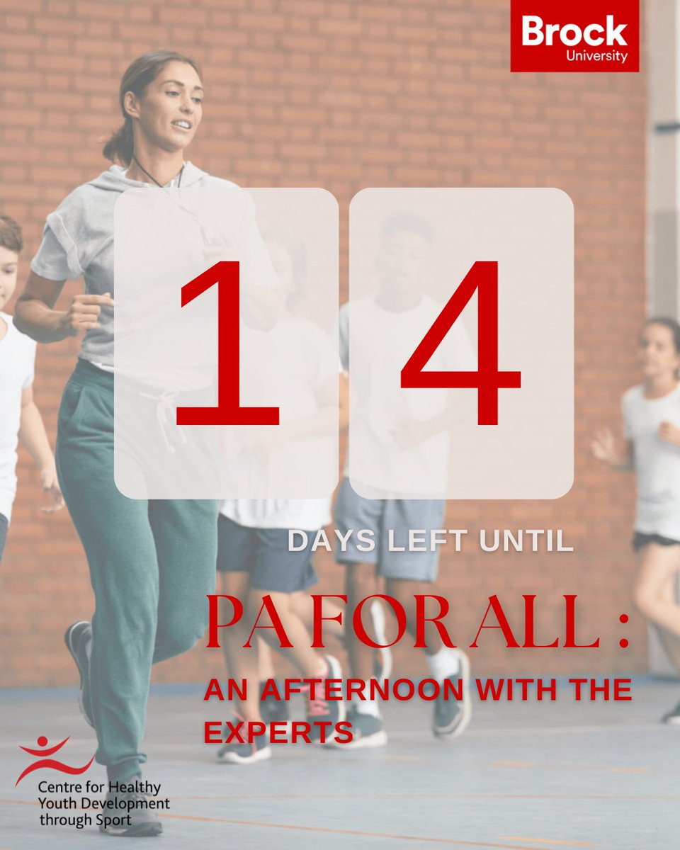 Two weeks left! Make sure to register to secure your spot: event.fourwaves.com/CHYDSPAA/regis…

Presenters must also register ahead of the event. 

#CHYDS #PAforAll #Brock