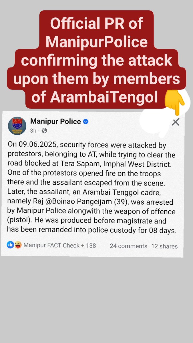 KANGLEIPOOR (@kangleipoor) on Twitter photo <a href="/meiteiheritage/">Meitei Heritage Society</a> Did you have any other versions of lies of ArambaiTengol to cover up all these? Tell me <a href="/meiteiheritage/">Meitei Heritage Society</a> Did you have any other versions of lies of ArambaiTengol to cover up all these? Tell me