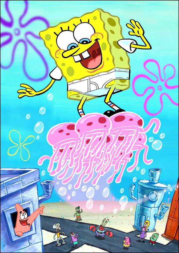 Some SpongeBob arts by Sherm Cohen