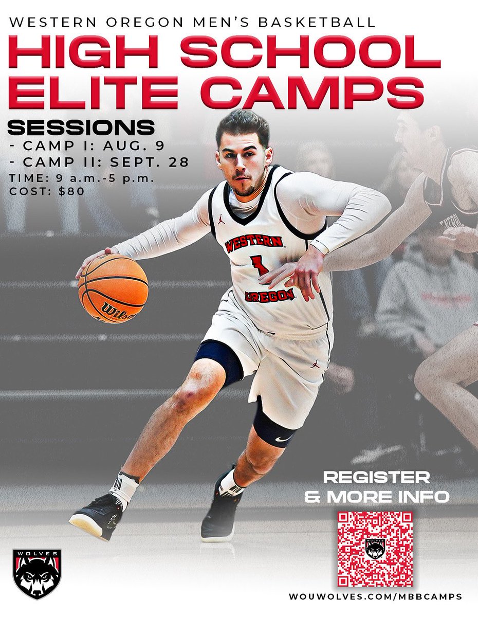 woumbb_'s tweet image. Dates have been set for our Western Oregon Men’s Basketball High School Elite Camp!
Session 1: August 9th — 9am-5pm
Session 2: September 28th — 9am-5pm
Cost : $80
wou.edu/business/mens-…