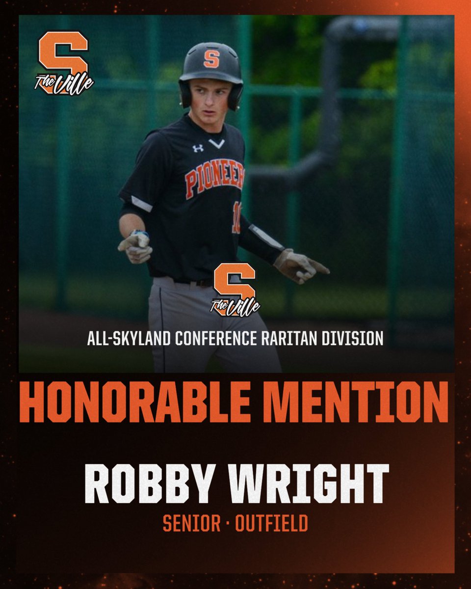 𝗔𝗹𝗹-𝗥𝗮𝗿𝗶𝘁𝗮𝗻 𝗗𝗶𝘃𝗶𝘀𝗶𝗼𝗻 𝗛𝗼𝗻𝗼𝗿𝗮𝗯𝗹𝗲 𝗠𝗲𝗻𝘁𝗶𝗼𝗻

Congrats to Robby Wright on earning Honorable Mention honors! He tied for the team lead in walks and stolen bases, and ranked second in runs scored! 🟠⚫