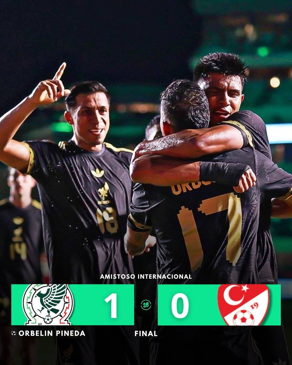 👊🏼🇲🇽 ¡VICTORIA MEXICANA!

El equipo mexicano venció a Turquía con solitario gol de Orbelín Pineda ⚽️

Con esto México cerró su preparación para Copa Oro, ¿El Tri logrará ser campeón del torneo de Concacaf? 🤔