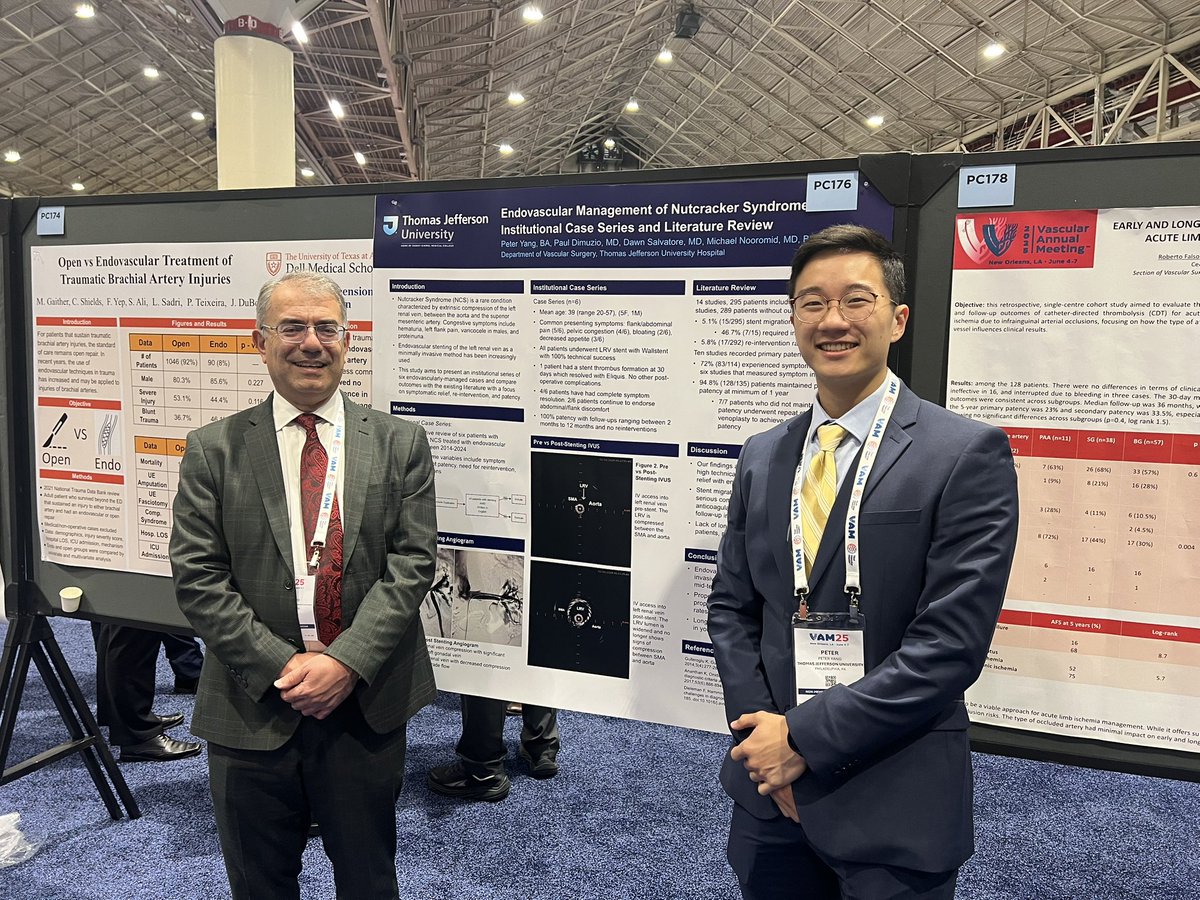 Babak Abai (@drbabakabai) on Twitter photo <a href="/MelissaXu0204/">Melissa Xu</a> and <a href="/pjyang105/">Peter Yang</a> presenting posters #VAM2025 at the poster competition session along with Dawn Salvatore and I. <a href="/JeffVascSurg/">Thomas Jefferson Vascular Surgery</a> <a href="/JeffersonUniv/">Thomas Jefferson University</a> <a href="/JEFFsurgery/">Jefferson Surgery</a> <a href="/JEFFAortic/">Jefferson Aortic Center</a> <a href="/MelissaXu0204/">Melissa Xu</a> and <a href="/pjyang105/">Peter Yang</a> presenting posters #VAM2025 at the poster competition session along with Dawn Salvatore and I. <a href="/JeffVascSurg/">Thomas Jefferson Vascular Surgery</a> <a href="/JeffersonUniv/">Thomas Jefferson University</a> <a href="/JEFFsurgery/">Jefferson Surgery</a> <a href="/JEFFAortic/">Jefferson Aortic Center</a>