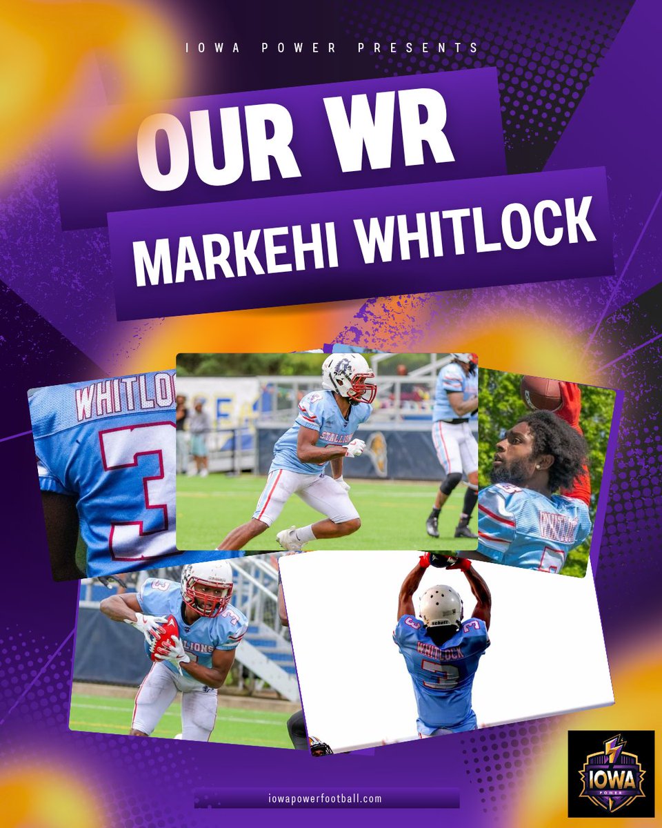 Iowa_Power's tweet image. Turf-tested. Battle-ready. Meet Markehi— one of the hardest hitters in the game. 👊
#IowaPower #ArenaPower #FootballTough #MeetTheSquad #DubuqueFootball #GridironStrong #ArenaDefense
