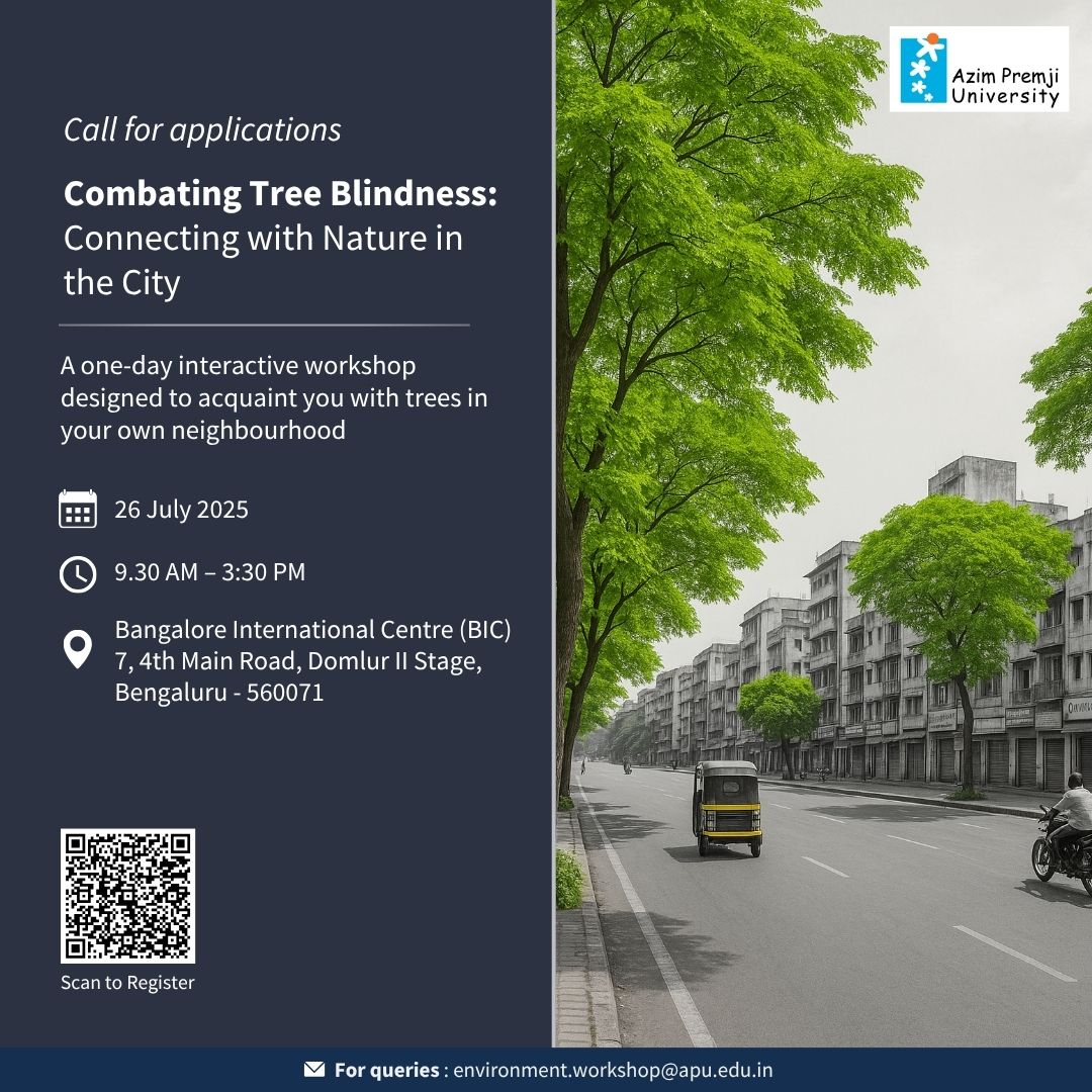 Combating Tree Blindness: Connecting with Nature in the City

So you think you know your neighbourhood trees? Think again! Join us for a fun, hands-on journey into the world of urban trees.

Apply by 10 July 2025