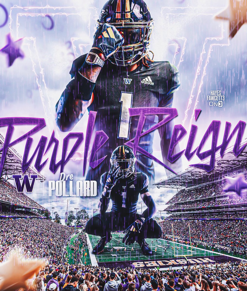 BREAKING: Class of 2026 ATH Dre Pollard has Committed to Washington, he tells me for @on3recruits

The 6’0 175 ATH from Las Vegas, NV chose the Huskies over Stanford, Arizona State, &amp; Duke

“Here I come Seattle!! GO DAWGS☔️”

on3.com/db/dre-pollard…