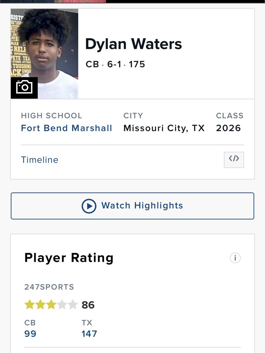 Dy1an_AW's tweet image. AGTG blessed to be ranked a 3⭐️ by @Rivals and also @247Sports it's only up from here !!!