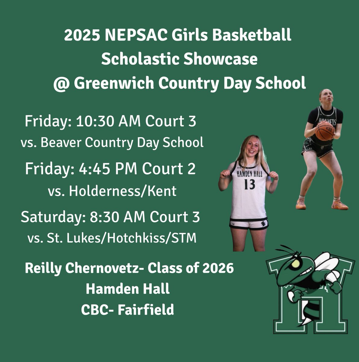 reilly chernovetz (@rchernovetz2026) on Twitter photo Here is my schedule for the 2025 Scholastic Showcase with <a href="/HallHamden/">Hamden Hall Official Girls Basketball Page</a>! Here is my schedule for the 2025 Scholastic Showcase with <a href="/HallHamden/">Hamden Hall Official Girls Basketball Page</a>!