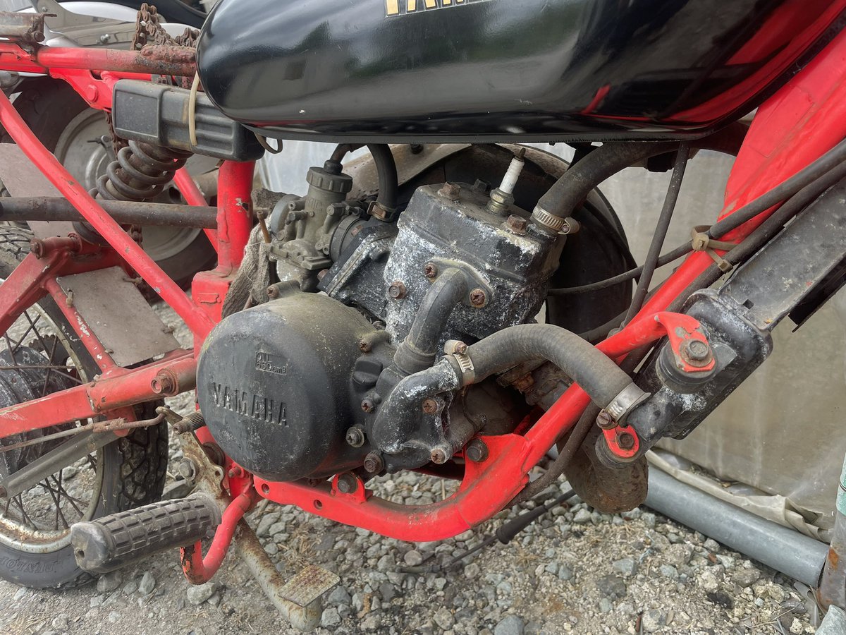 謎バイクその2 初期RD50ベースのレーサー？ おそらく水冷YZ80の