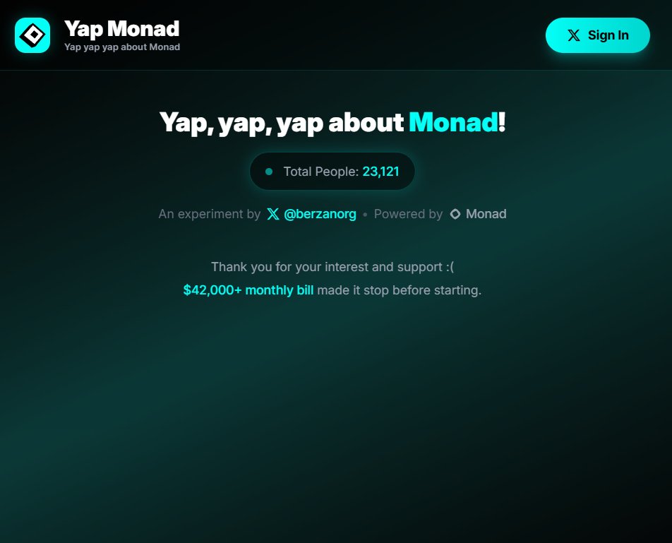 amibars's tweet photo. gmonad , but why button "Sign In" not working lol? @yapmonad https://t.co/qR5Us2nACO