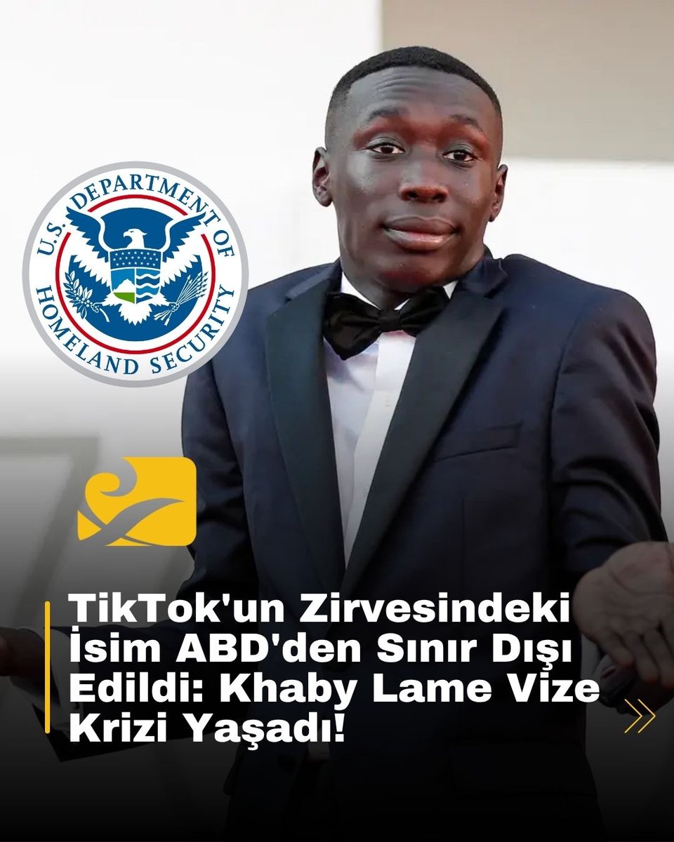 ✈️ TikTok yıldızı Khaby Lame ABD'de gözaltına alındı!

alaturka.com/tiktok-fenomen…

Vizesini ihlal ettiği gerekçesiyle sınır dışı edildi

Bu olay sence imajını etkiler mi?

#KhabyLame #Göçmenlik
