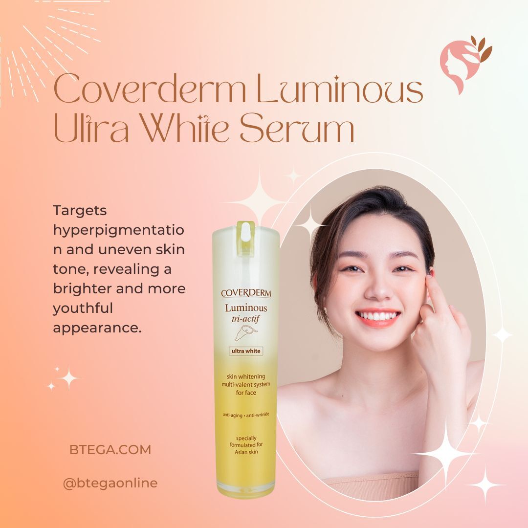 Achieve luminous skin with Coverderm Luminous Ultra White Serum. Brighten, hydrate, and protect for a flawless complexion.   bit.ly/44c2kZh #BrighteningSerum #RadiantSkin #HydrationBoost