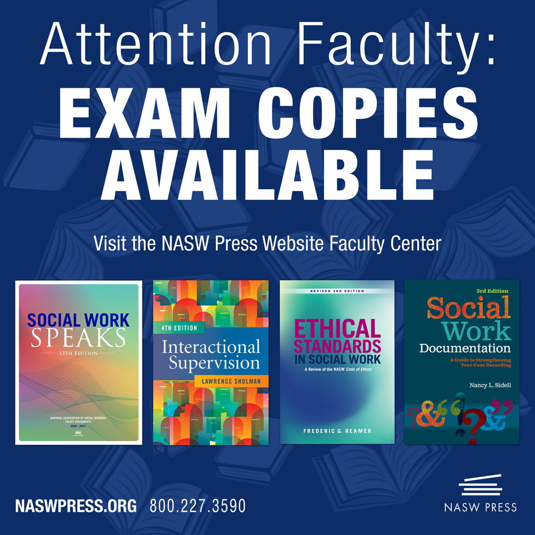 Attention faculty: #NASWPress invites you to decide before you buy EXAM COPIES! Faculty affiliated with a U.S. university or college can place an order for books they are considering adopting for the classroom. Visit the NASW Press website: bit.ly/3Wi1YiT.  #Faculty