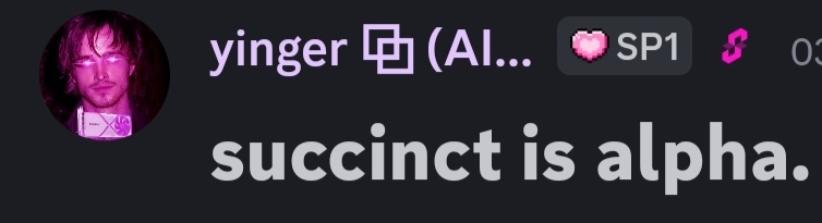 <a href="/SuccinctLabs/">Succinct</a> is the real alpha. 

That's it. That's the tweet