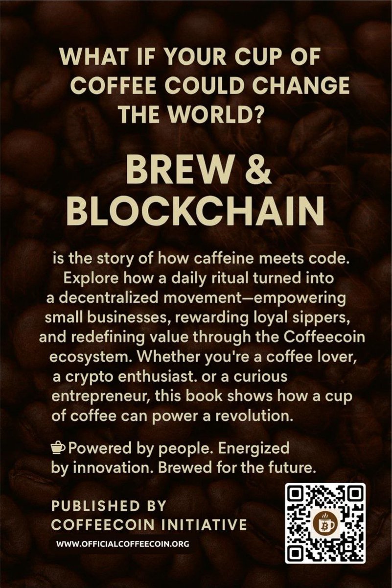 coffeecoinlabs's tweet photo. Also do not forget... the CoffeeCoin book is in the works!

Stay tuned... 📖☕️ https://t.co/LIiJPVYw38