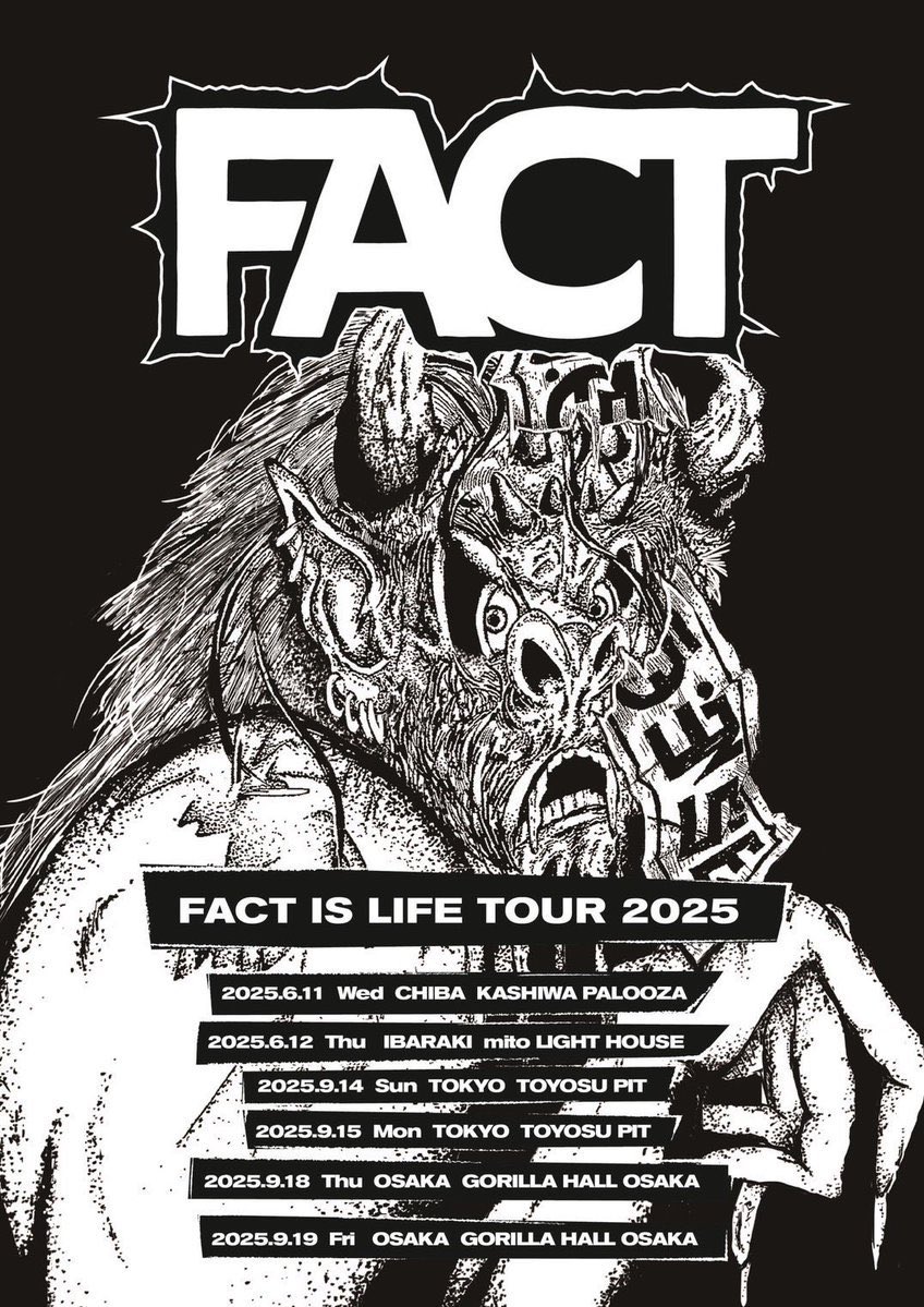 FACT THIS IS LIFE TOUR 2025 ポスター FACT / FACT IS LIFE TOUR 2025 Digest Movie(2025.6.11 KASHIWA