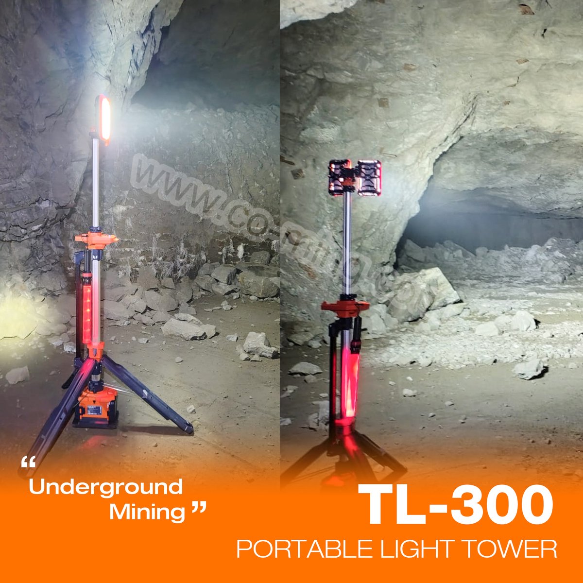 LED_GCOMIN's tweet image. Our TL-300 light tower is delivering exceptional illumination deep underground! 💡
🌟 Customer feedback: “Lighting performance is excellent!”
co-ming.com
#UndergroundLighting #MiningSafety #PortableLightTower #WorkSiteLighting 
 #IndustrialLighting #UndergroundMining