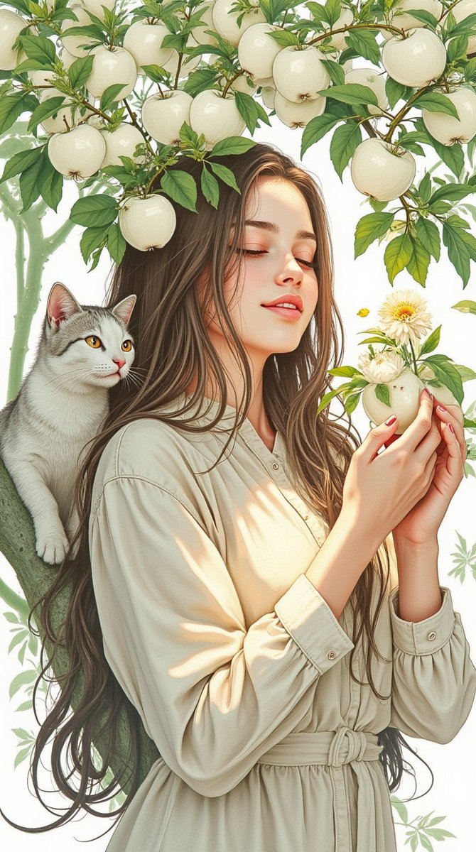 Pandora190910's tweet image. I love these moments🥰
People stop drowning in suffering about a better life, look around, it is full and abundant in its beauty and taste...🐾🌿🍏
#SquirrelThoughts #Mindfulness #InTheMoment #HereAndNow #AIArt