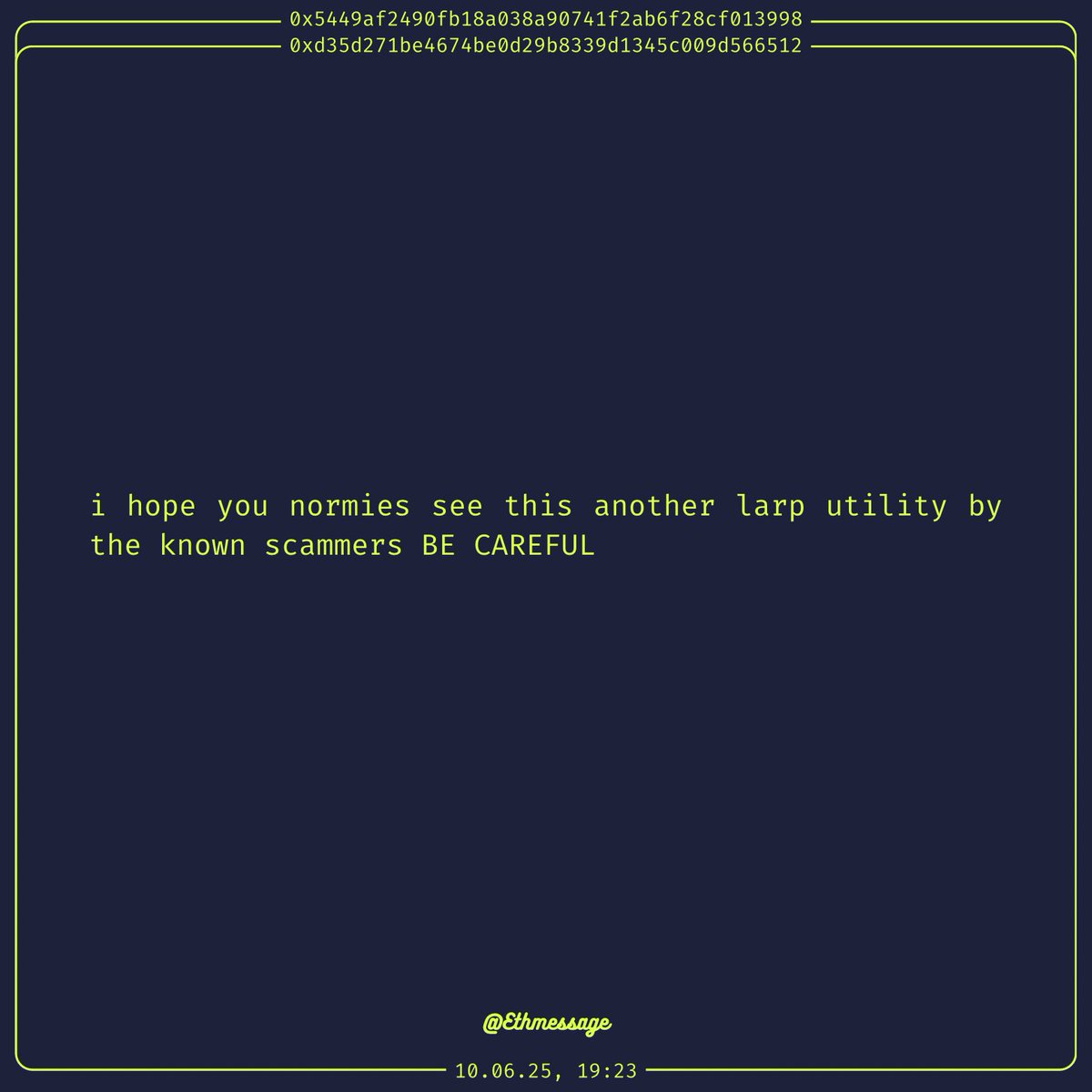EthMessage tweet media