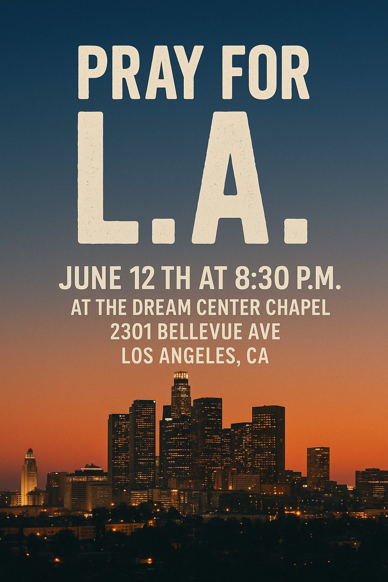 It’s time to PRAY FOR LA. 🙏🏽🇺🇸