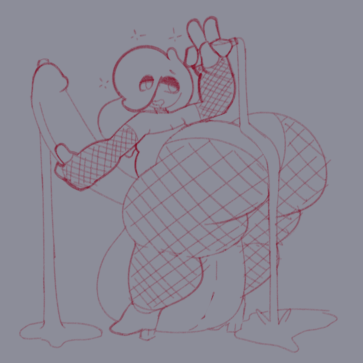 Felt like trying to sketch something to get out of an art block.
Drunk bartender boi~