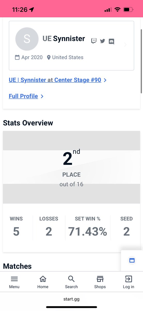 Leon broke my Center Stage streak 😭

Didn’t get a reset cause I missed a punish game 5 💀

Vinny got rlly good against Ryu so had to pull out the Ken in losers and thankfully worked this time